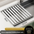 Kitchen sink drain rack